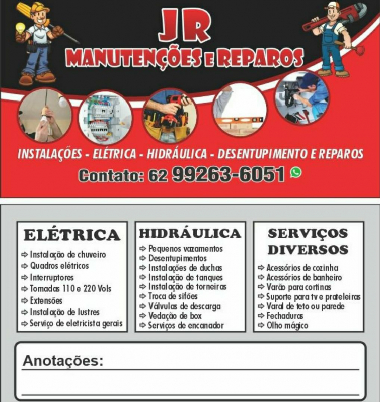 JR MANUTENÇÕES E REPAROS Goiânia GO